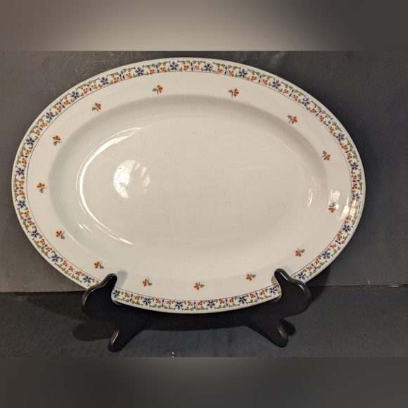 Vintage W. H. Grindley & Co. Granby pattern serving dish large platter 14 inch - Picture 1 of 11
